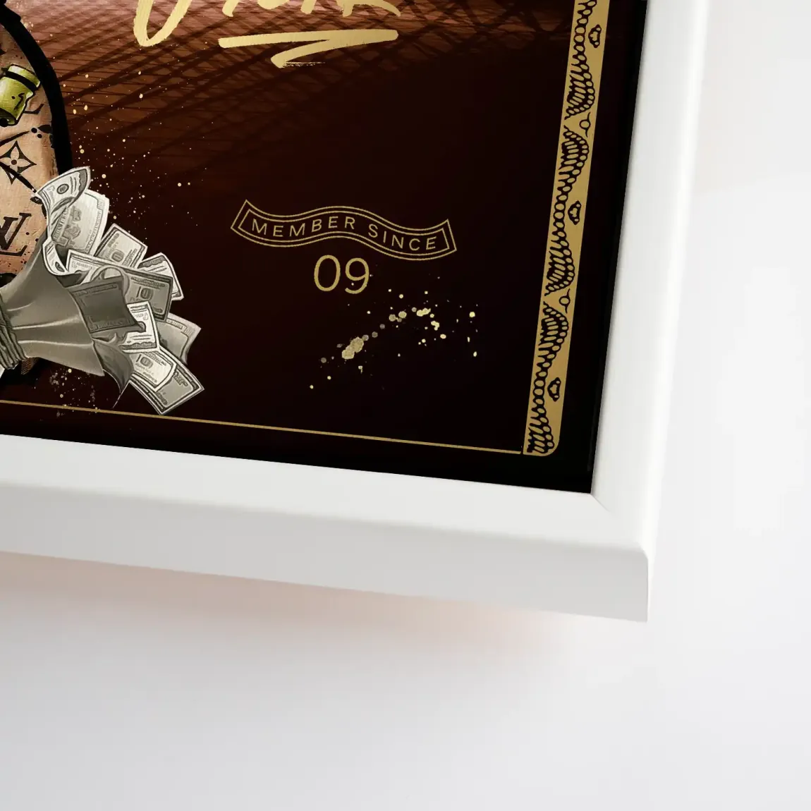 Dagobert Gold Business Leinwand Bild