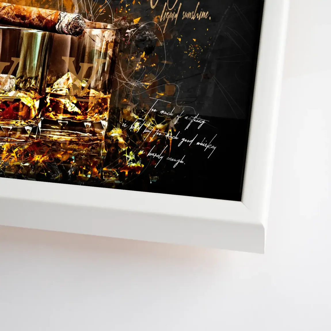 Whisky Lifestyle Art Leinwand Bild INGALERIE