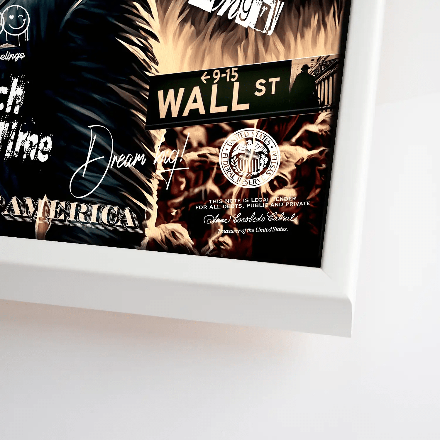 Wolf of Wallstreet Leinwand Bild INGALERIE
