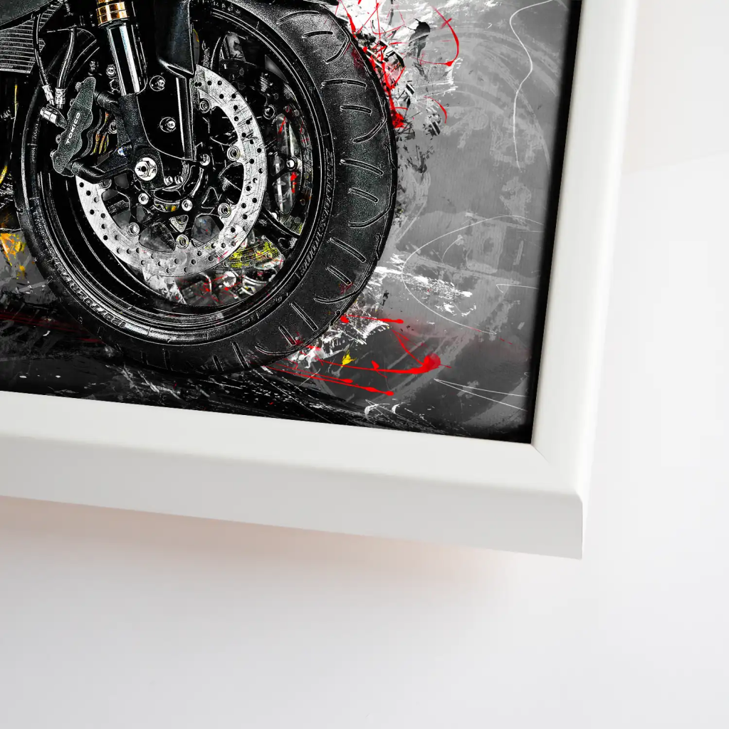 Suzuki GSXR 600 Abstrakt Leinwand Bild INGALERIE