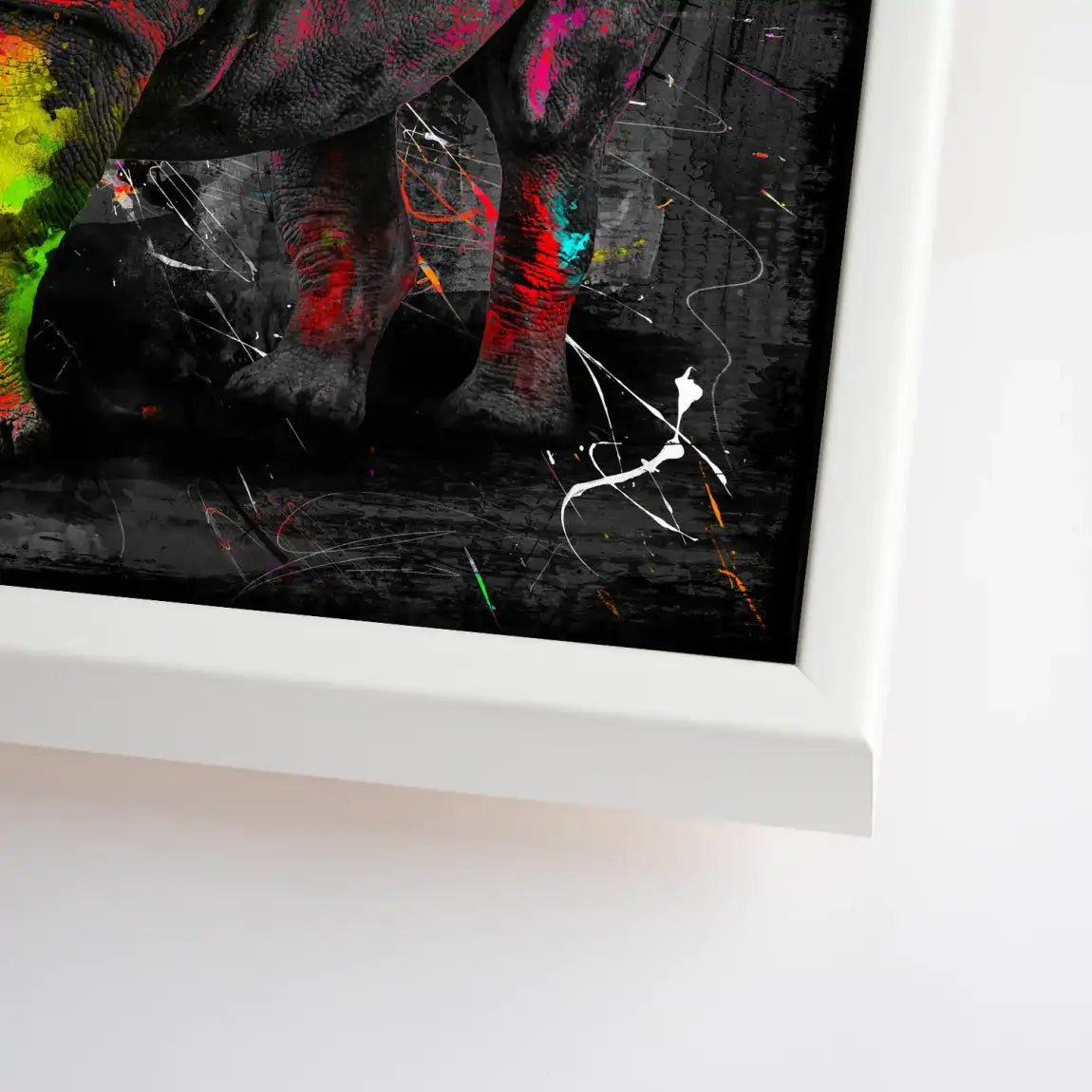 Nashorn Abstrakt Nr.3 Leinwand Bild INGALERIE