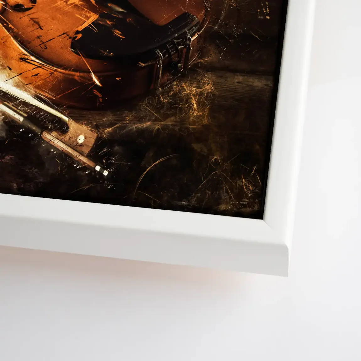 Silent Strings Violine Leinwand Bild