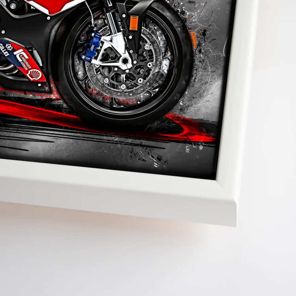 BMW M1000RR Abstrakt Leinwand Bild INGALERIE