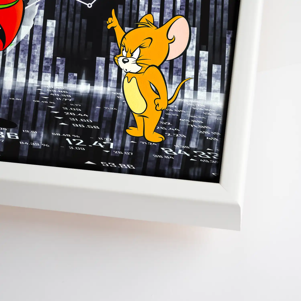 Wallstreet Dagobert All Hustle Leinwand Bild INGALERIE