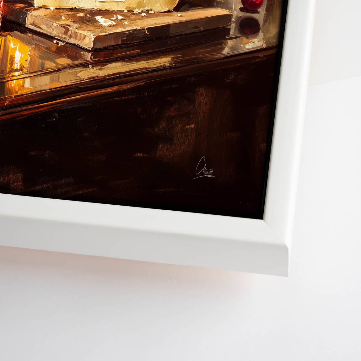 Wein im Licht Leinwand Bild