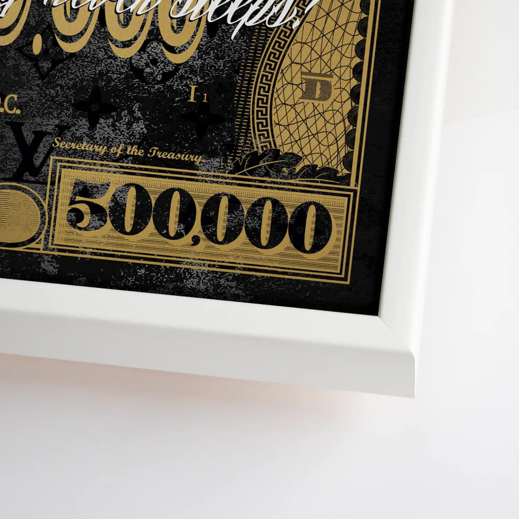 Dagobert Dollar Vintage Leinwand Bild INGALERIE