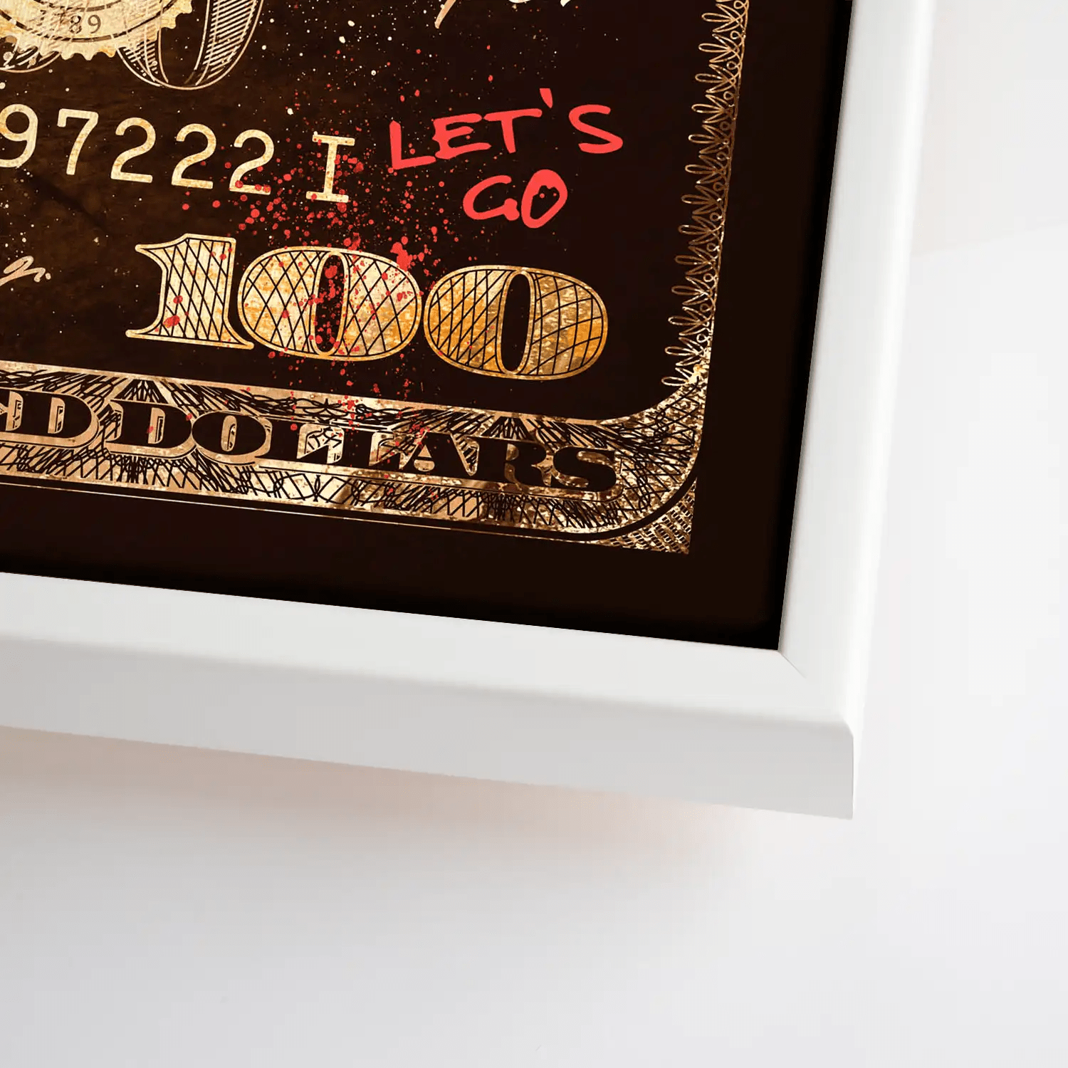 Dagobert Retro Dollar Leinwand Bild INGALERIE