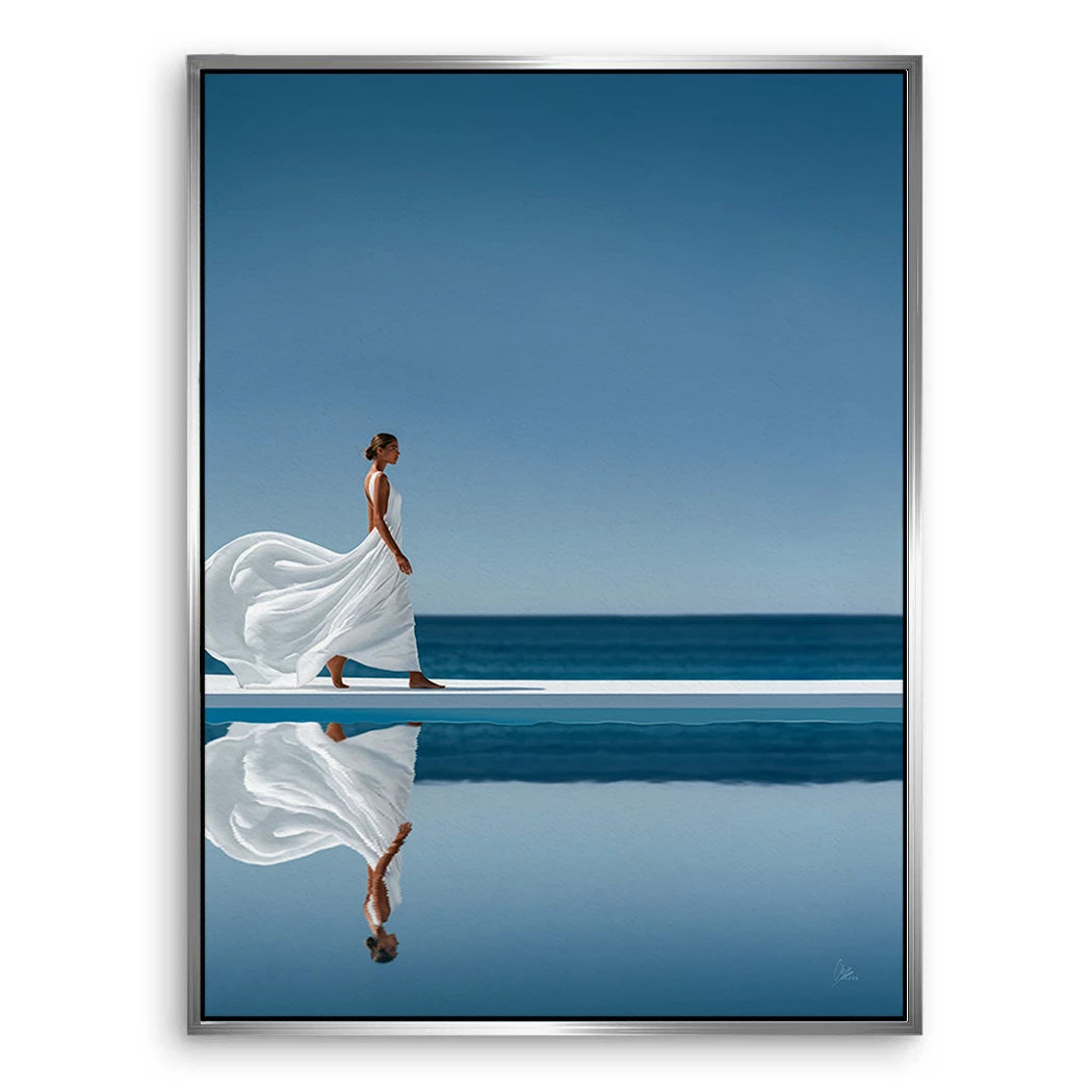 Blue Silence Leinwand Bild