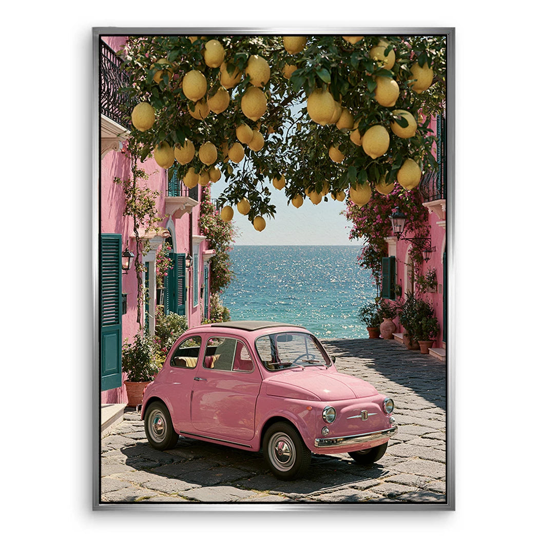 Rosa Cinquecento Leinwand Bild