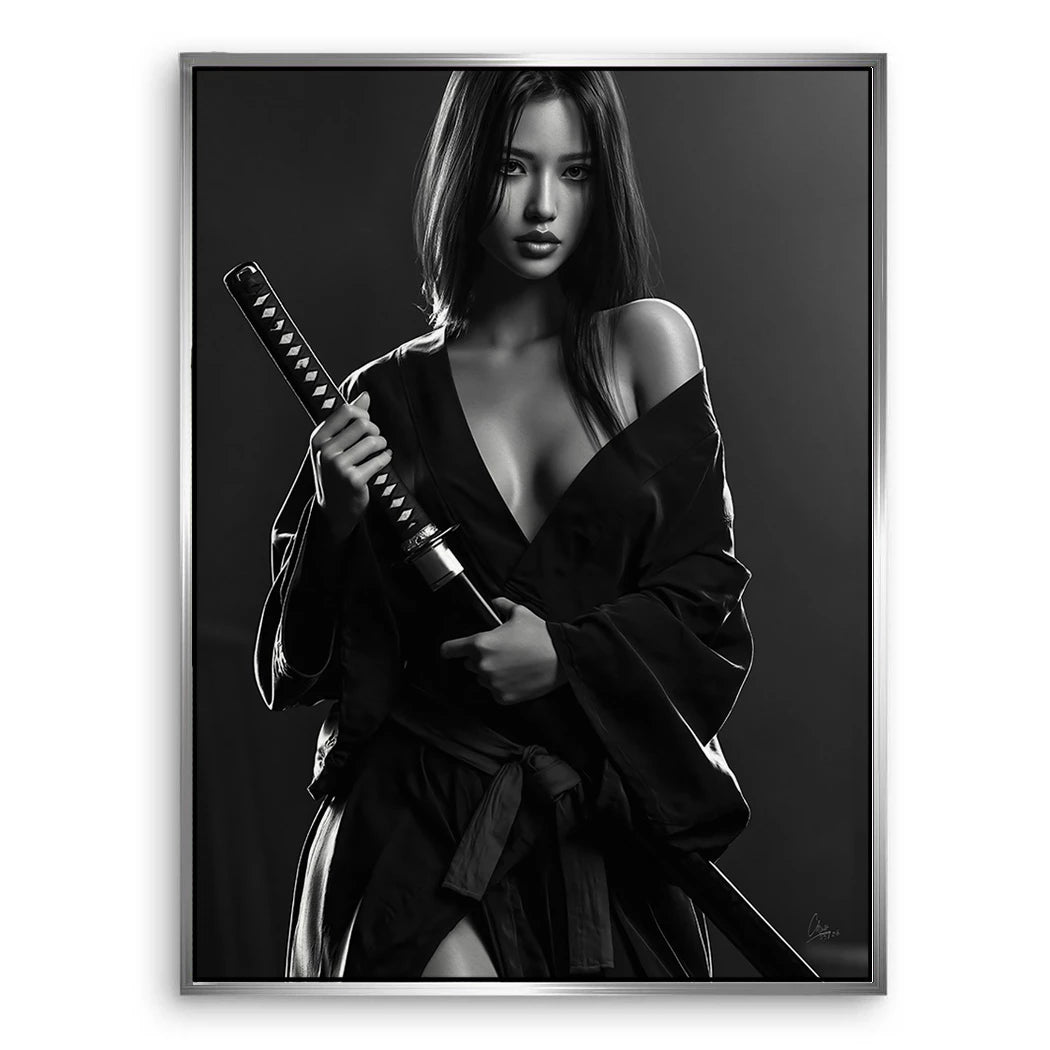 Katana Goddess Leinwand Bild