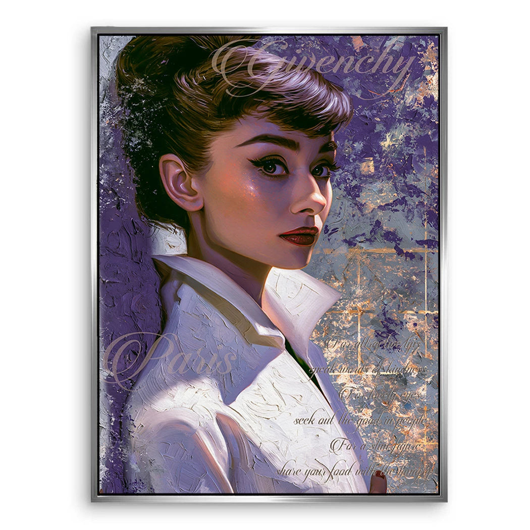 Audrey Couture Leinwand Bild
