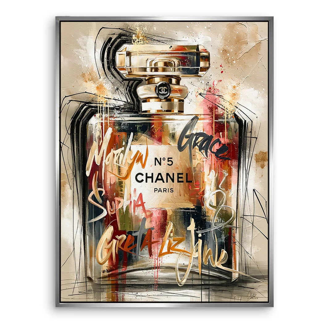 Chanel Graffiti Leinwand Bild