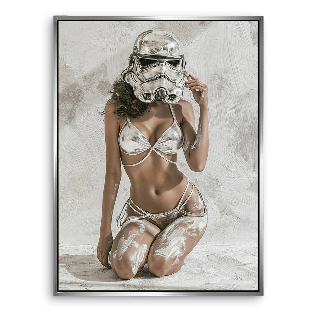 Stormtrooper Blanc Leinwand Bild