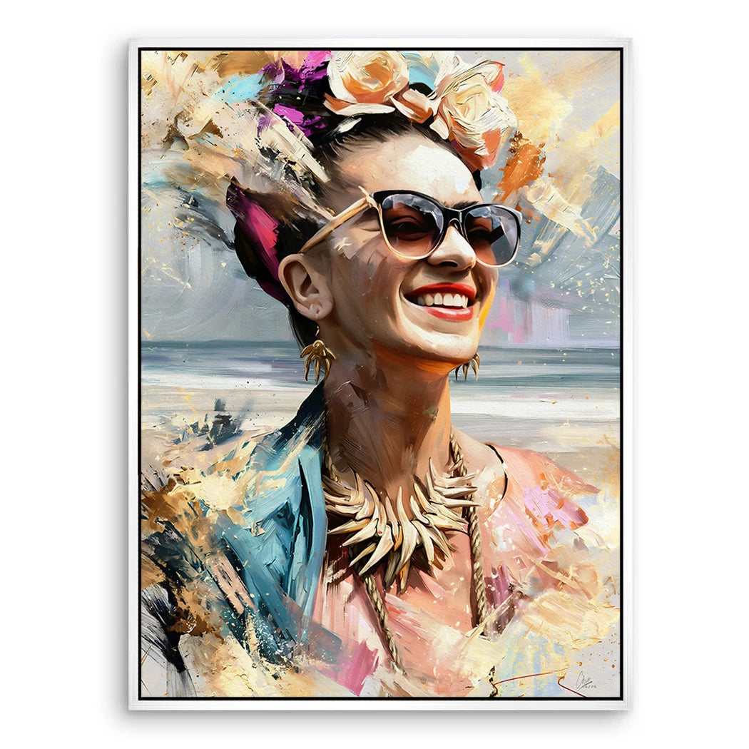 Frida Beach Leinwand Bild