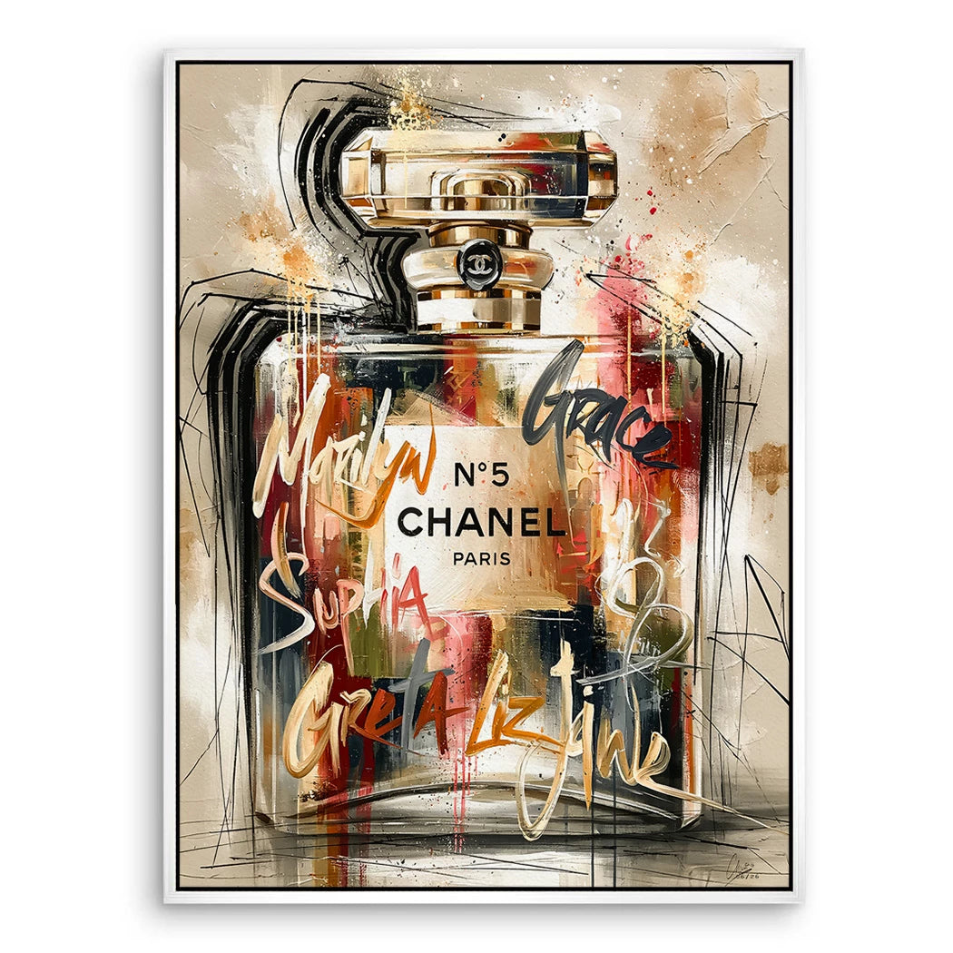 Chanel Graffiti Leinwand Bild