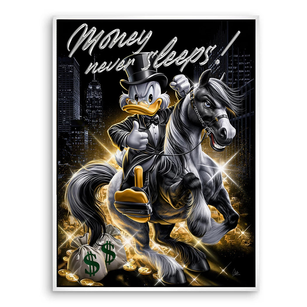 Dagobert Money Rider Leinwand Bild