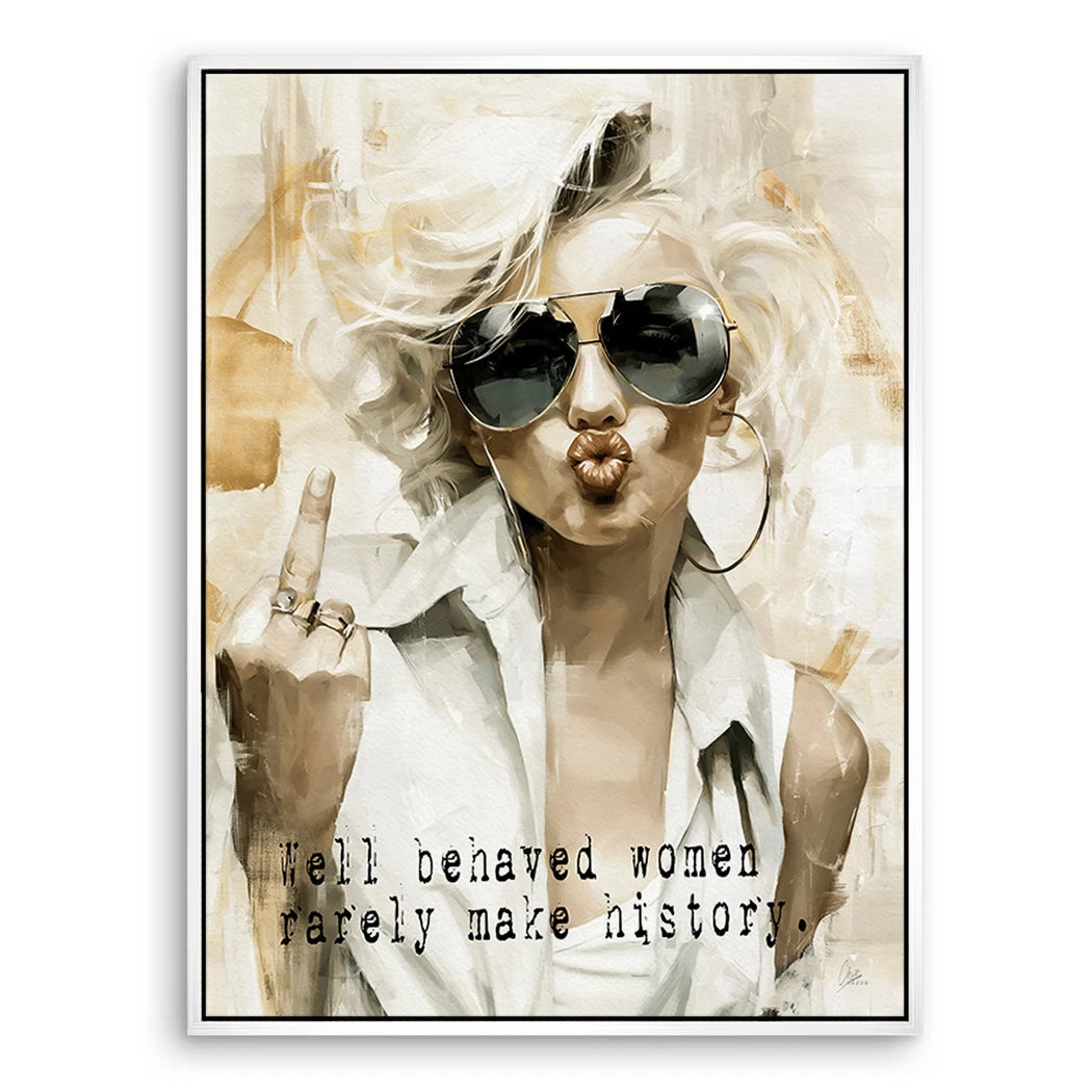Marilyn Monroe Rebell Leinwand Bild