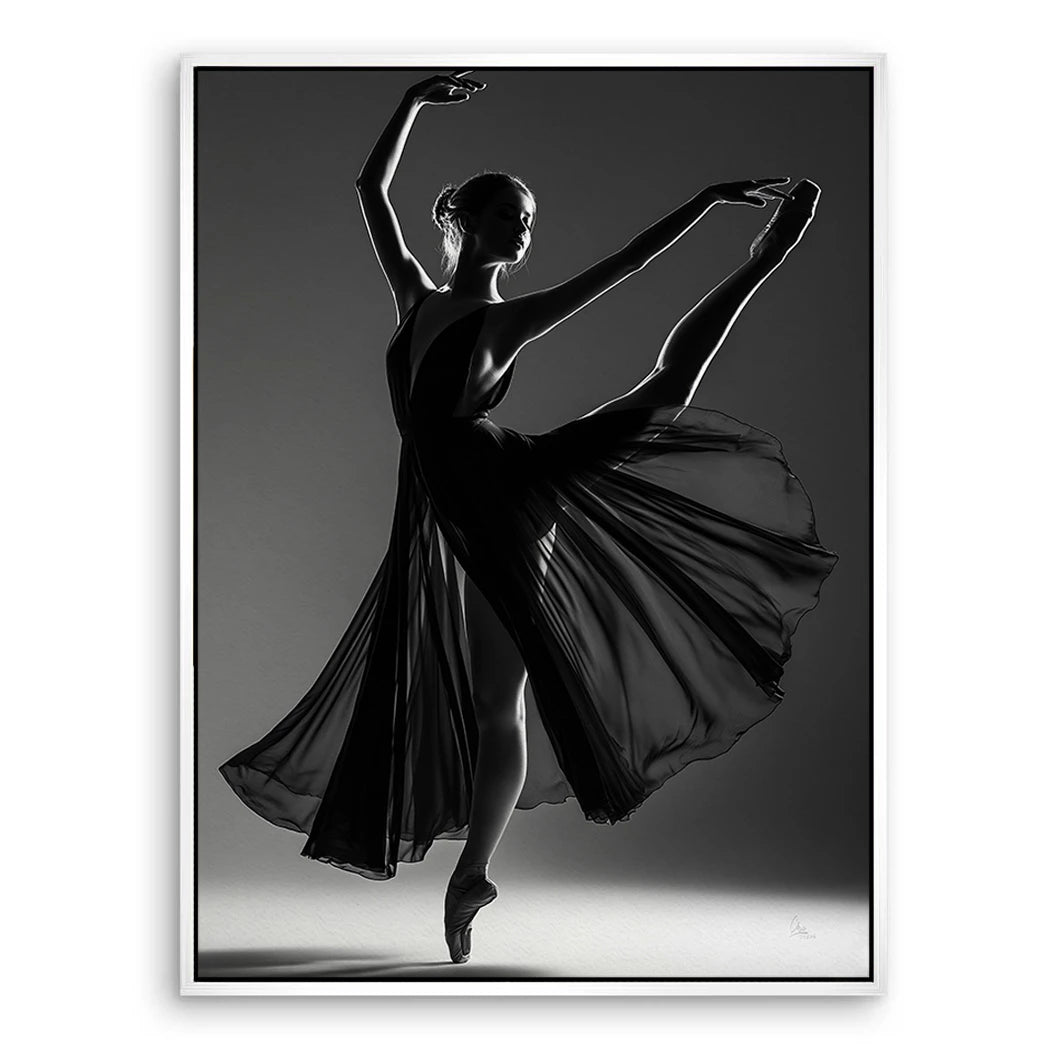 Ballerina Schattenpoesie Leinwand Bild