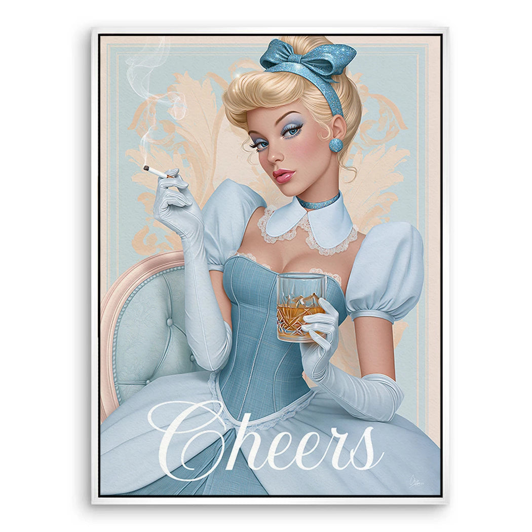 Cinderella Cheers Leinwand Bild