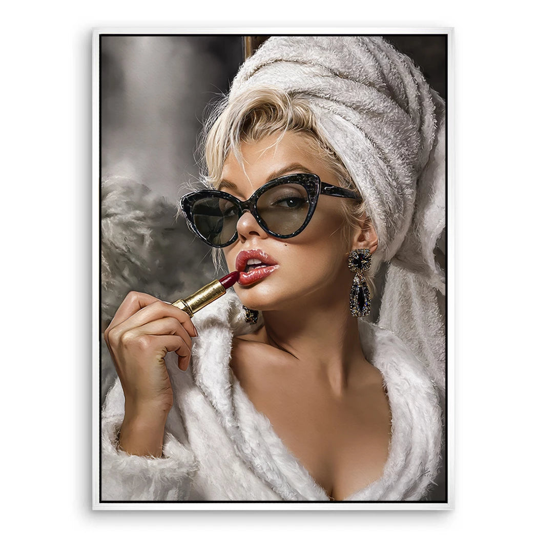Marilyn Rouge Leinwand Bild