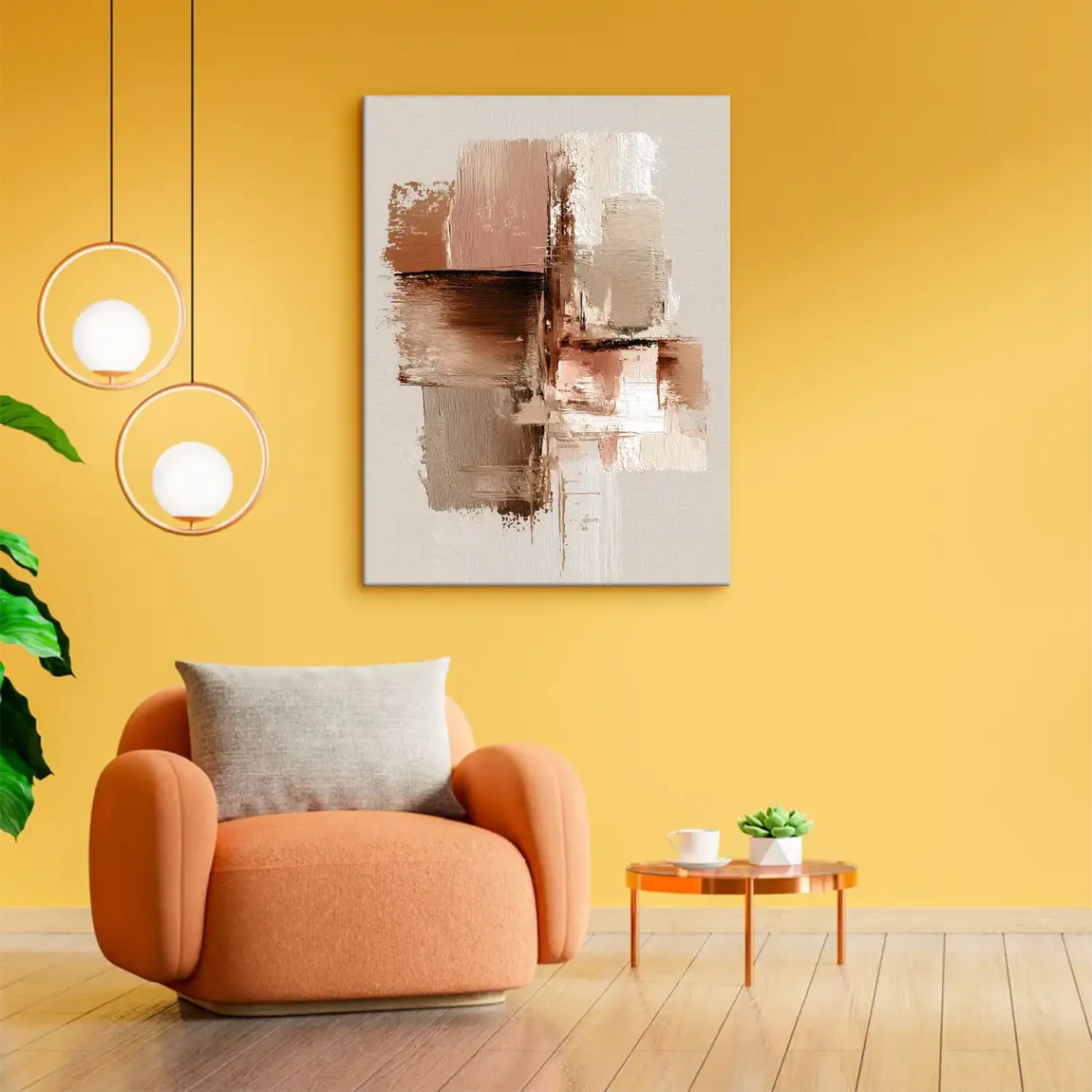 Earth Harmony Abstrakt Leinwand Bild