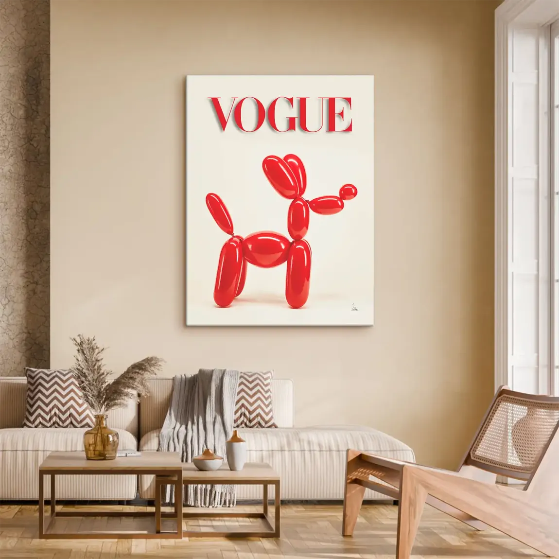 Ballonhund Couture Leinwand Bild