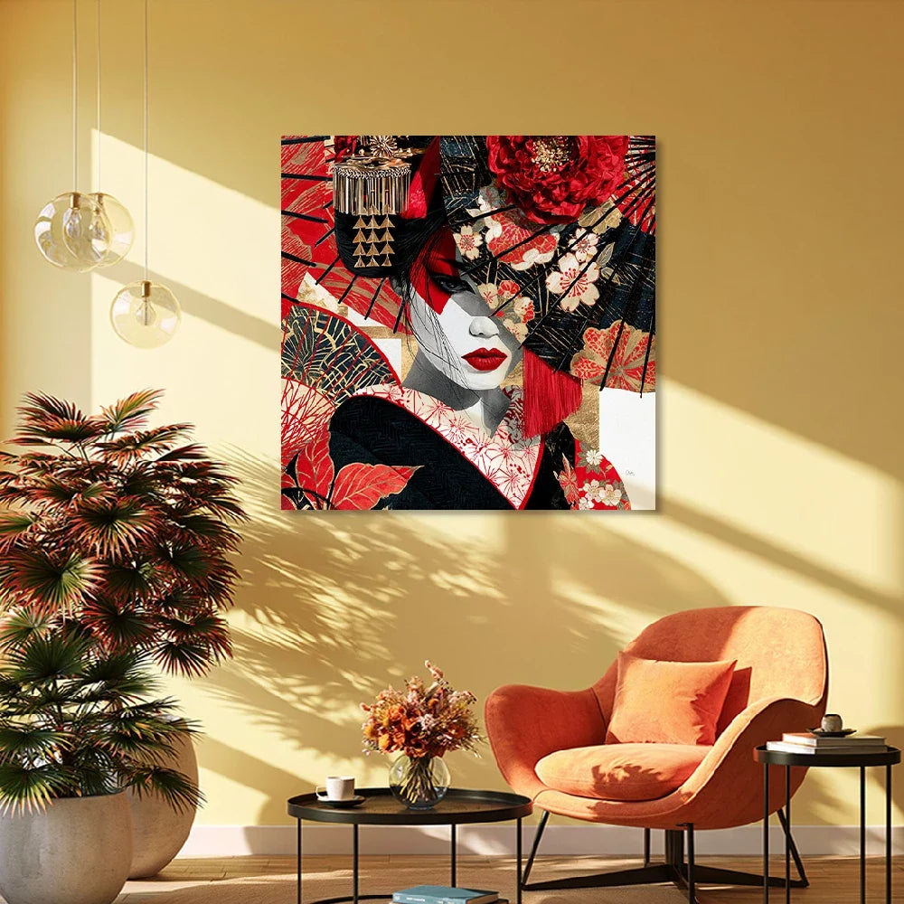 Geisha Royal Leinwand Bild