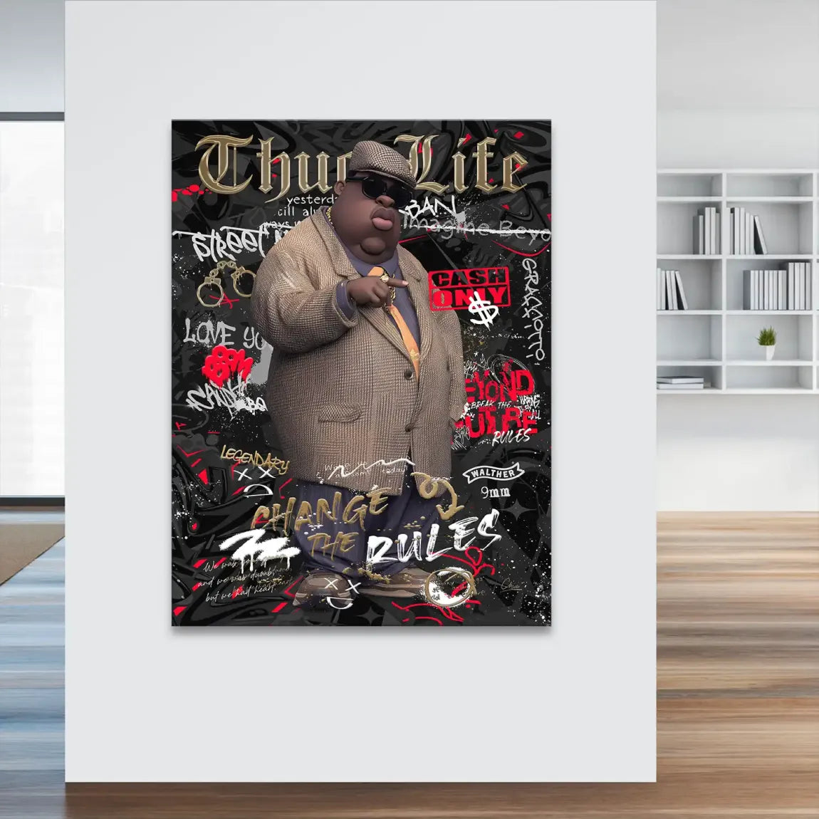 Thug Life Royalty Leinwand Bild INGALERIE