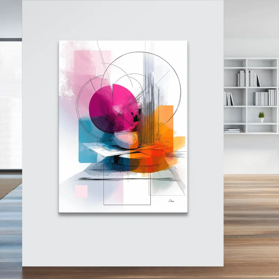 Harmony of Circles Leinwand Bild INGALERIE