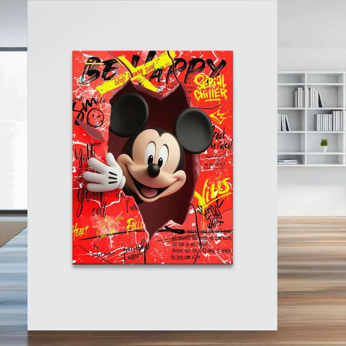 Charming Smile Micky Mouse Leinwand Bild INGALERIE
