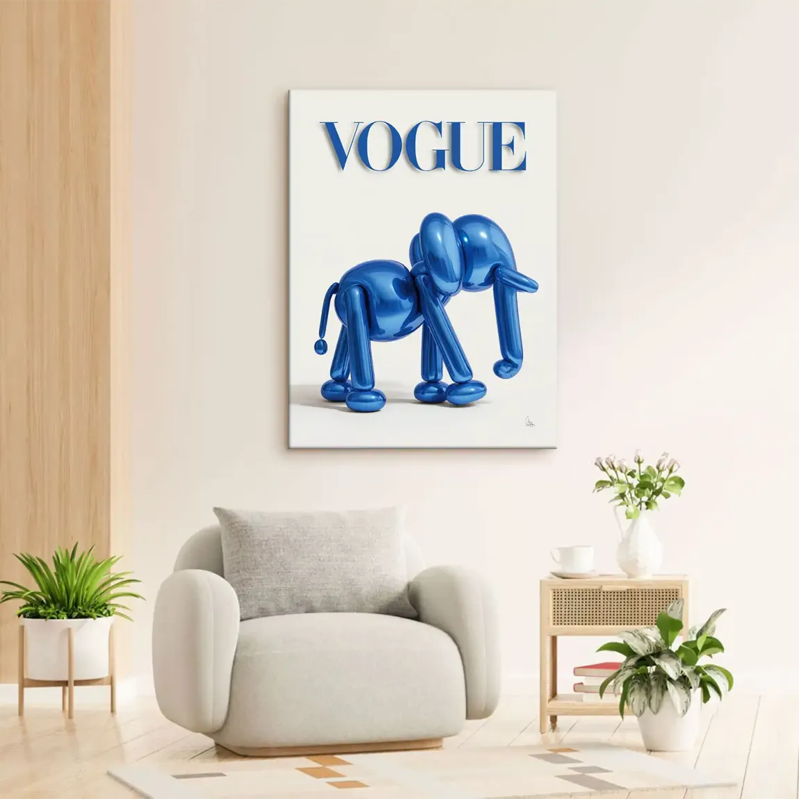 Ballon Elefant Chic Leinwand Bild