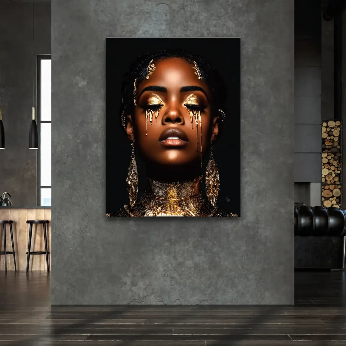 Tears of Gold Leinwand Bild
