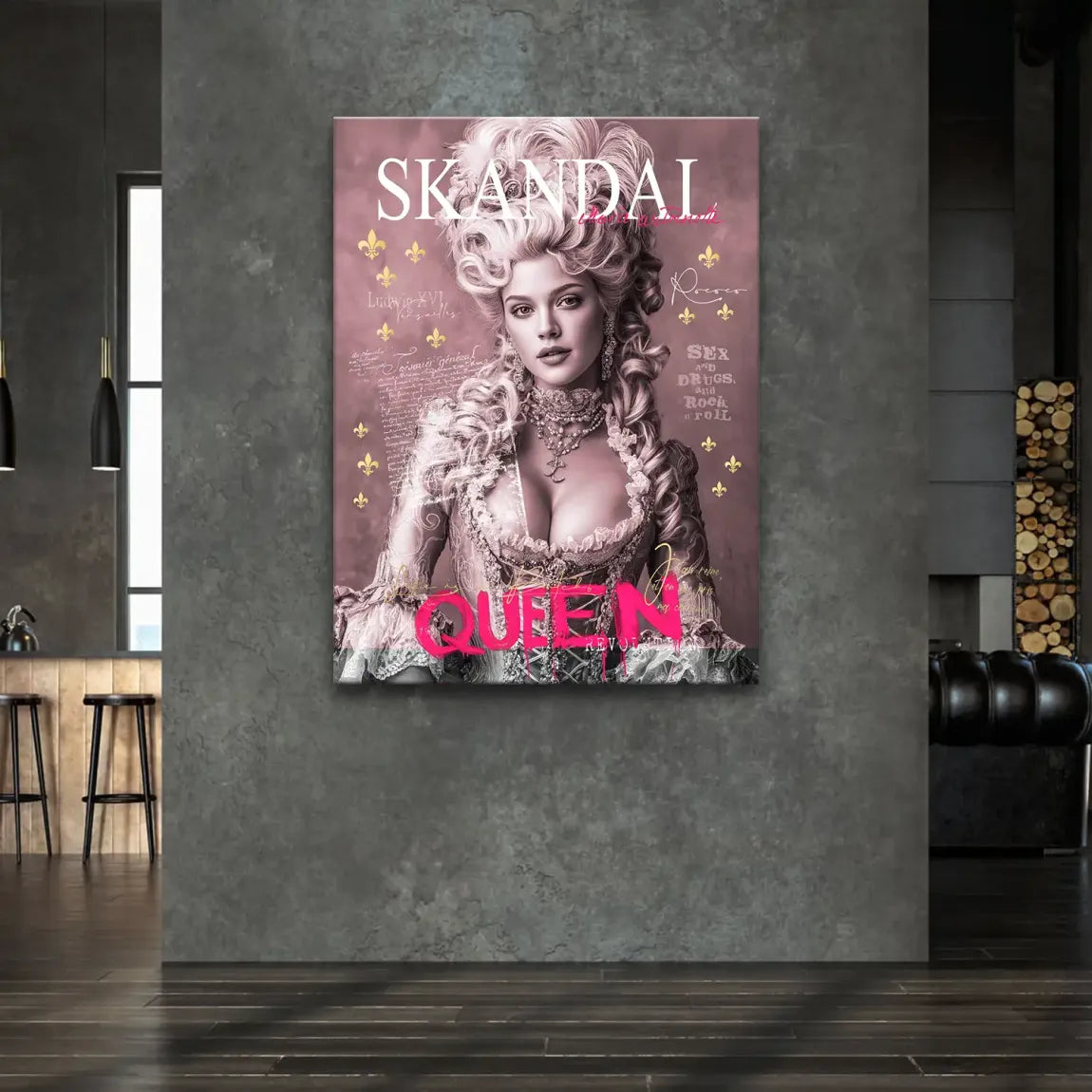 Marie Antoinette Queen Pop Art Leinwand Bild