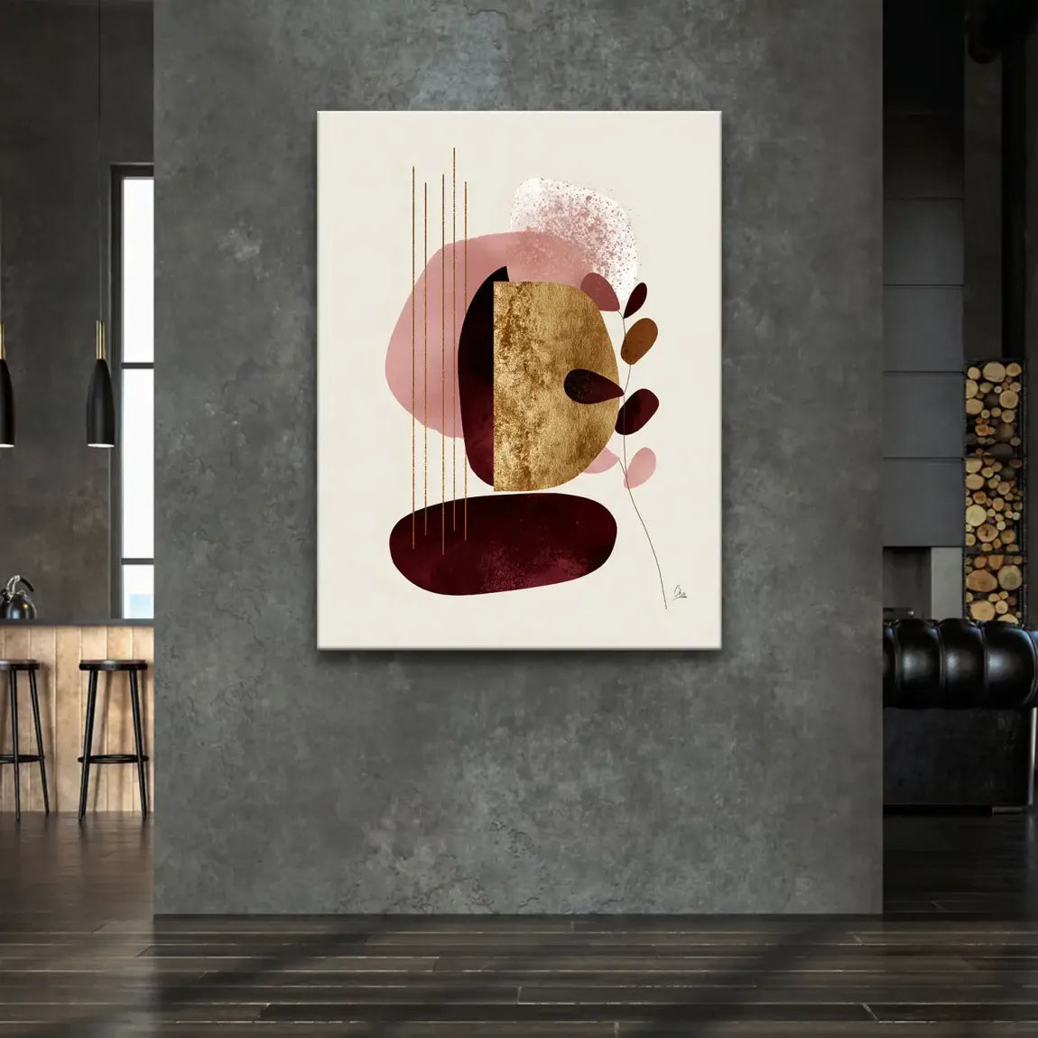 Velvet Shape Leinwand Bild