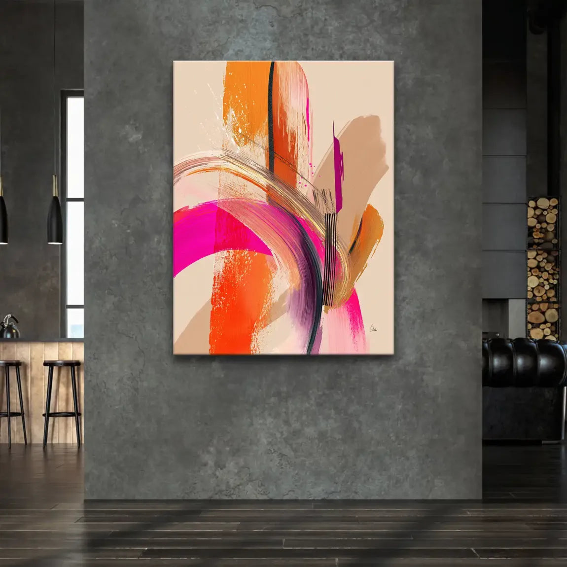 Amber Wave Leinwand Bild