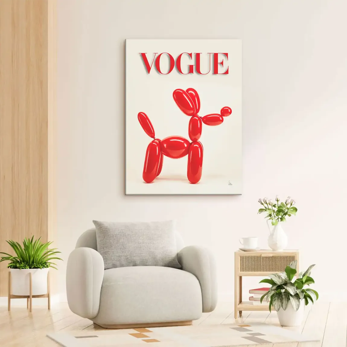 Ballonhund Couture Leinwand Bild