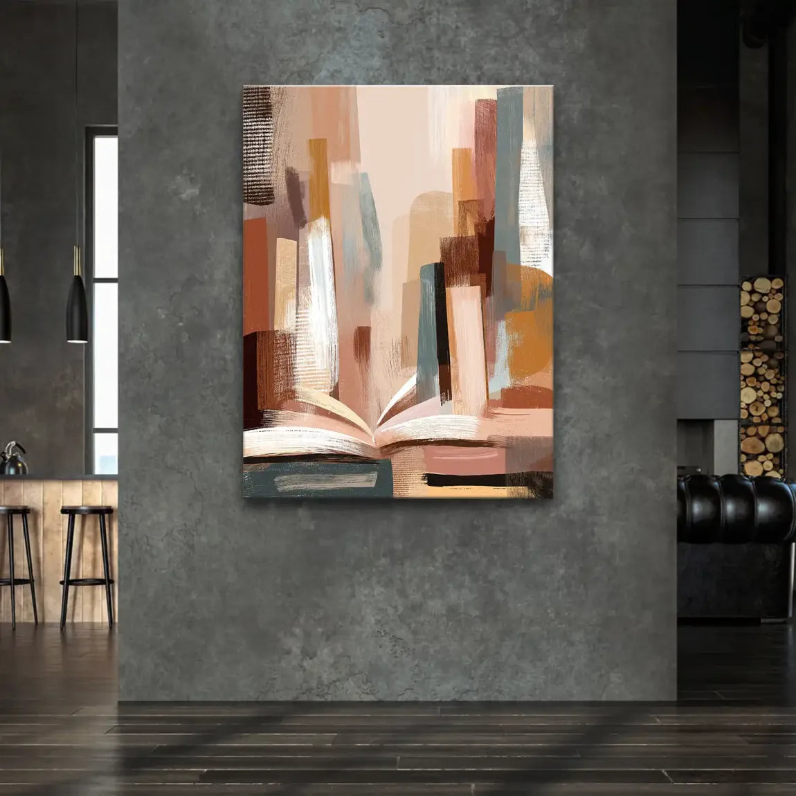 Open Mind Abstrakt Leinwand Bild