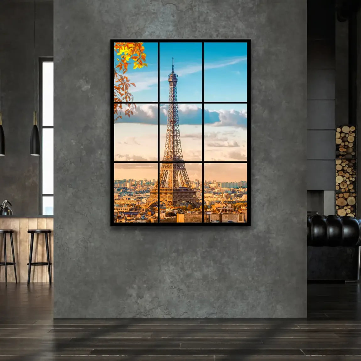 Morning Glow Paris Leinwand Bild