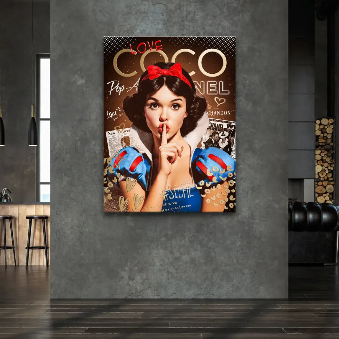 Schneewittchen Coco Glam Leinwand Bild