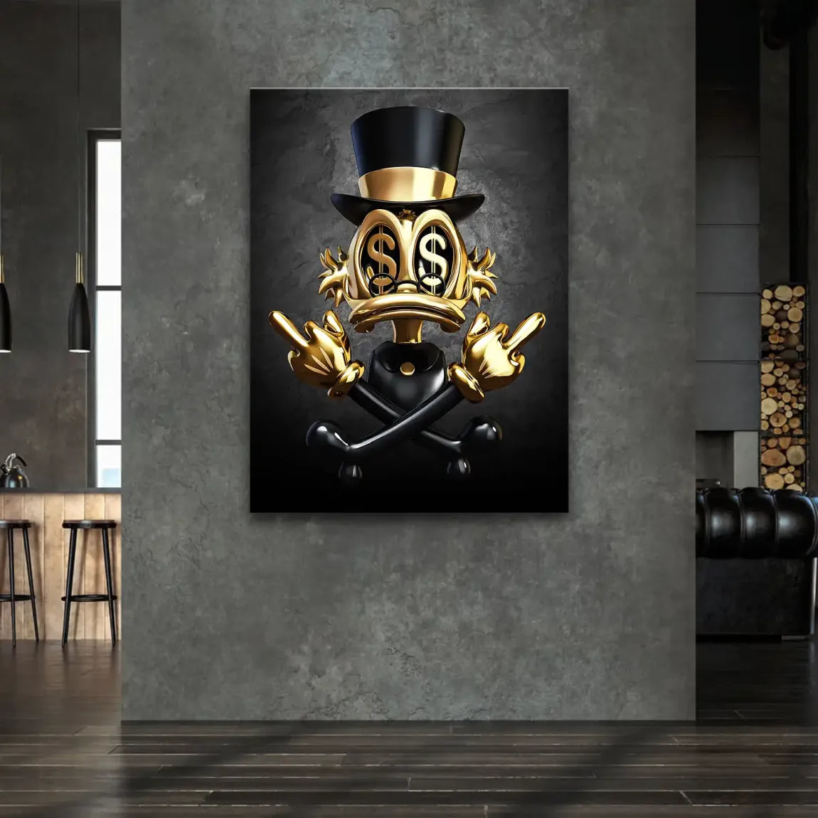 Dollar Vision Duck Leinwand Bild