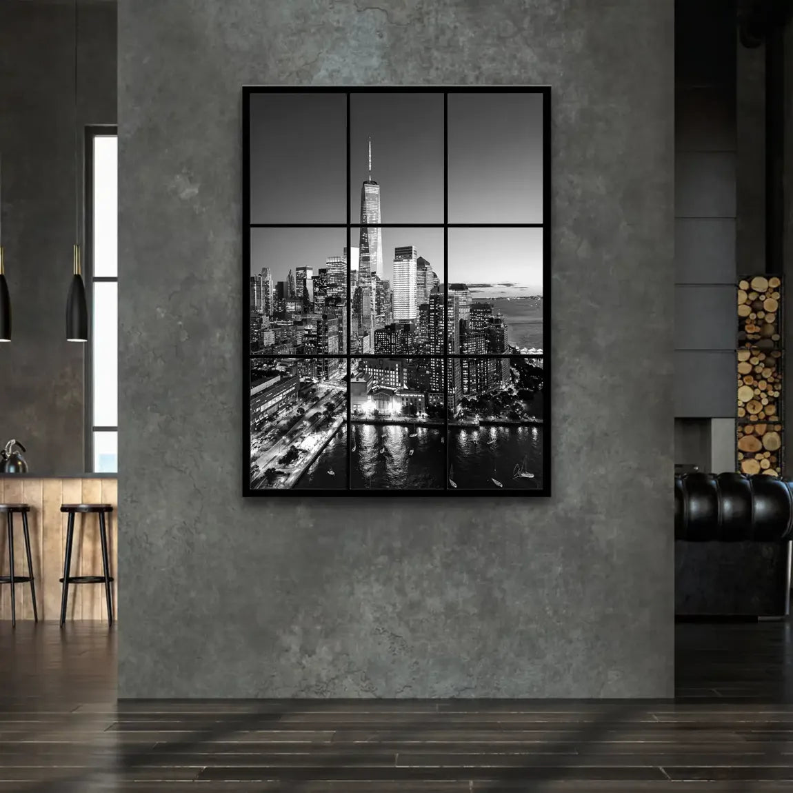City Lights New York Leinwand Bild