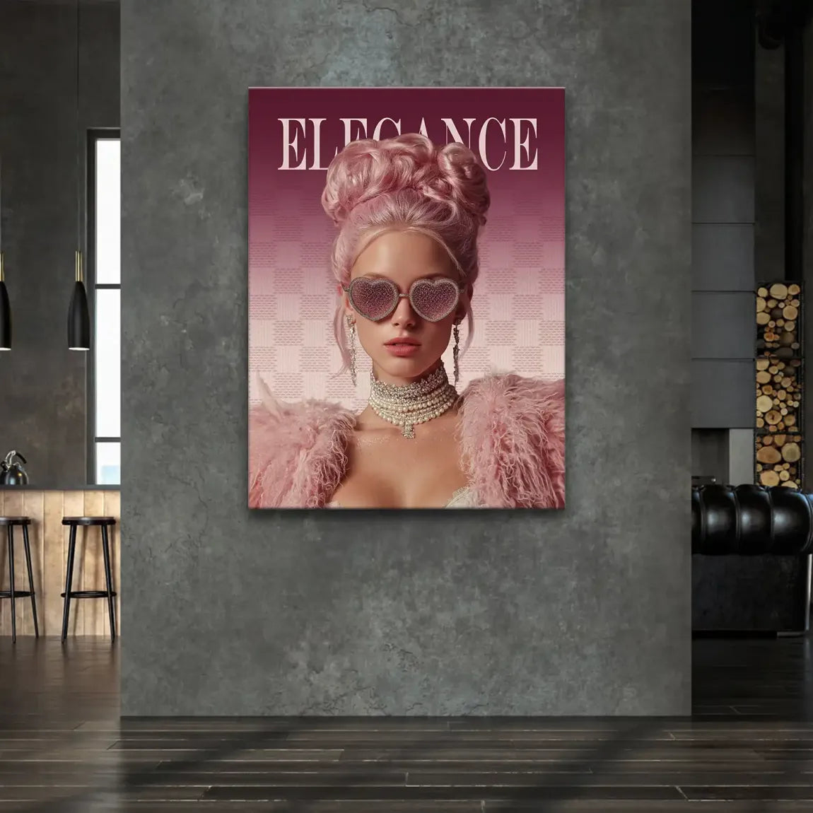 Lady Elegance Leinwand Bild