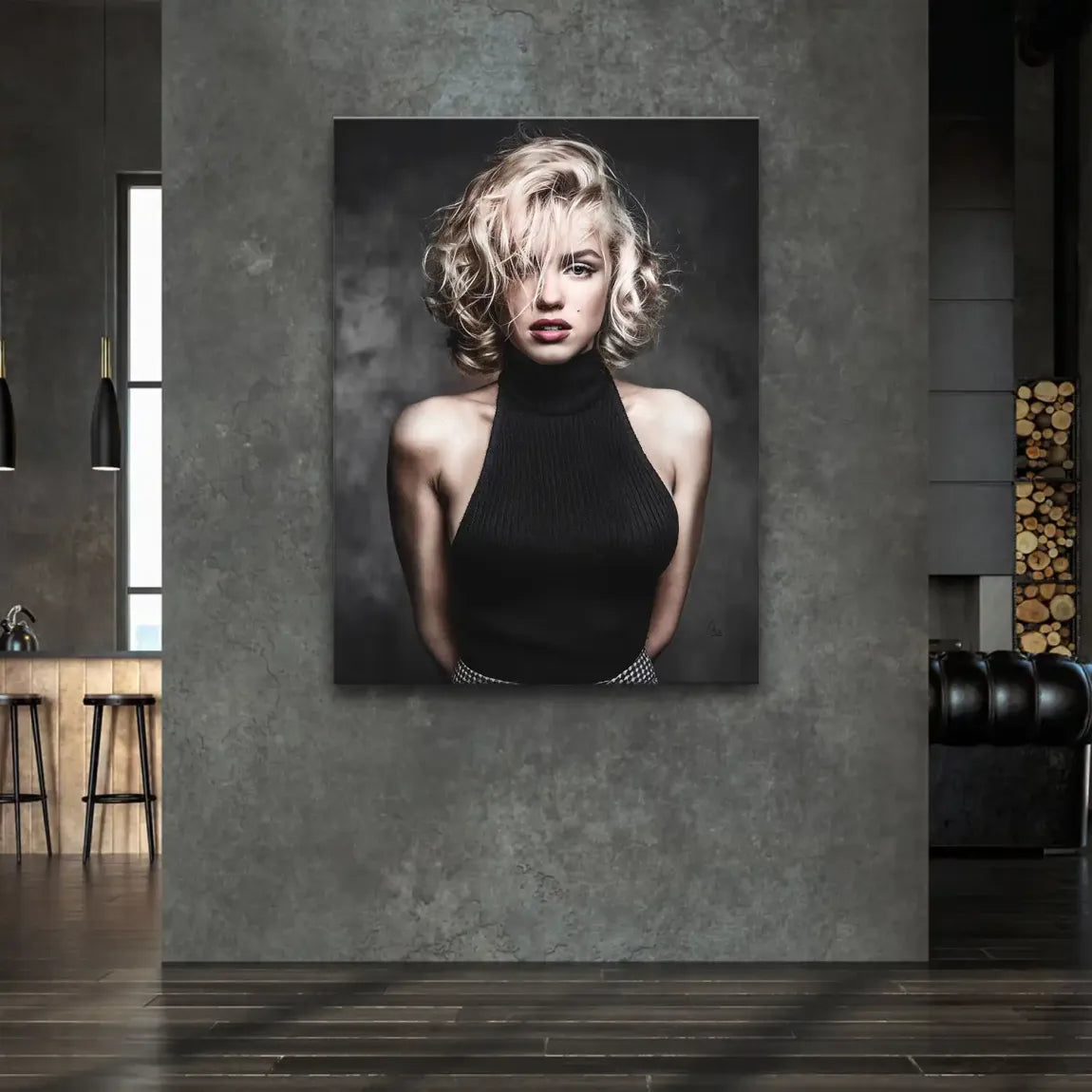 Midnight Allure Marilyn Monroe Leinwand Bild