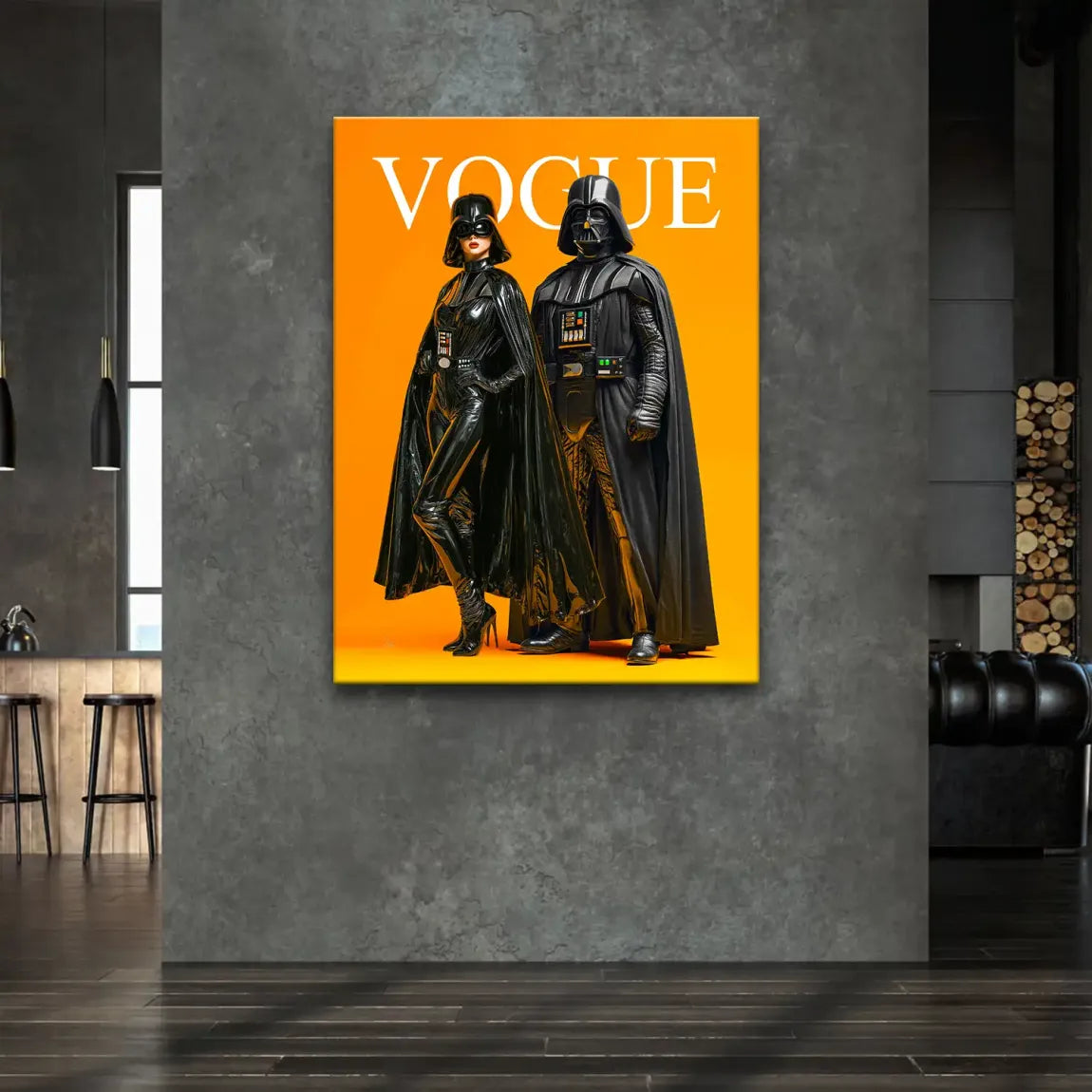 Galactic Vogue Darth Vader Leinwand Bild