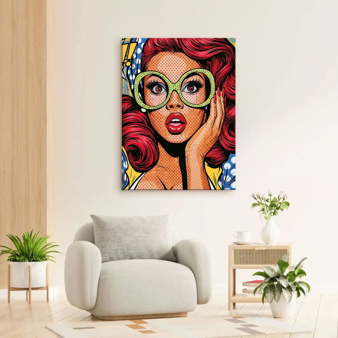 Pop Art Diva Leinwand Bild