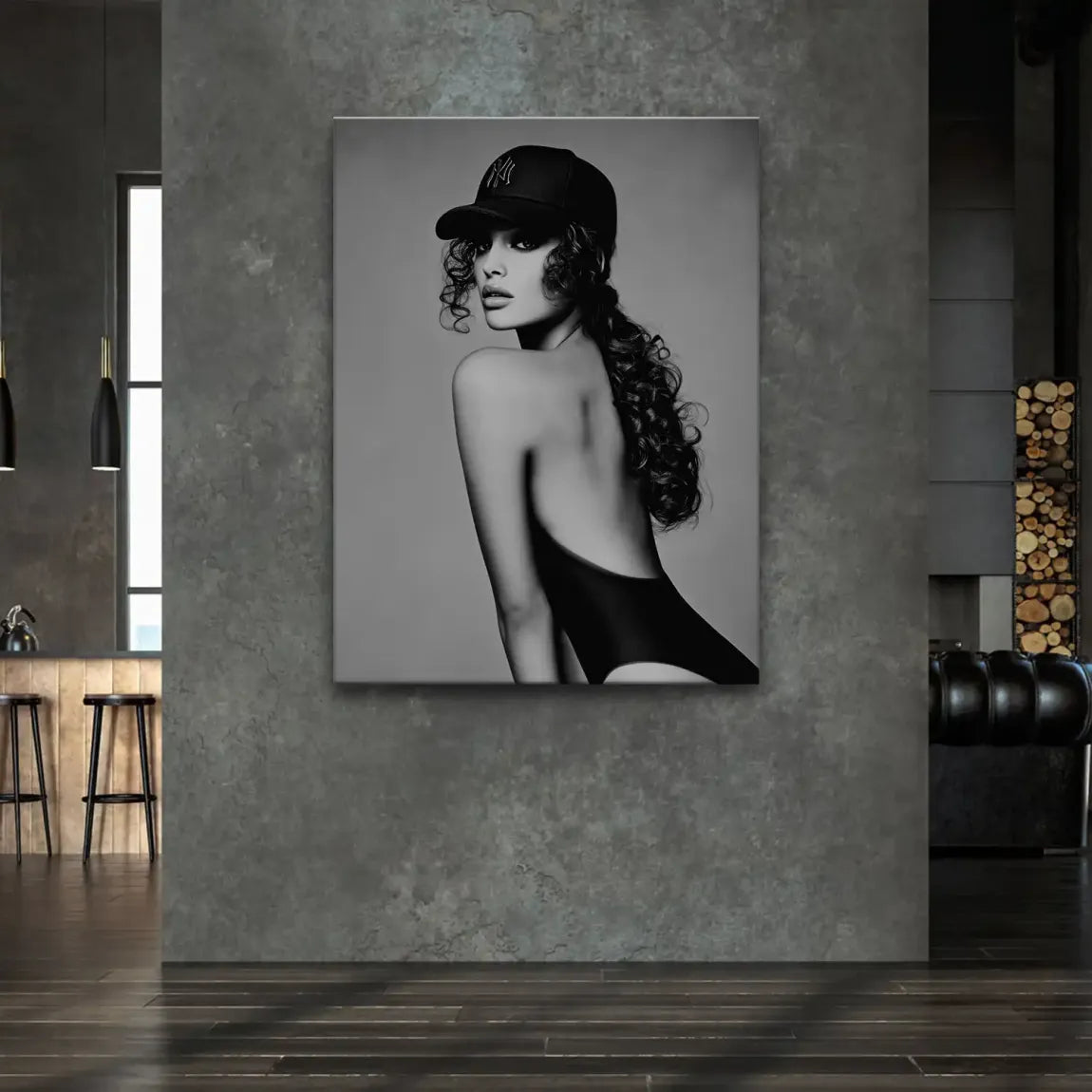 Cap Girl Leinwand Bild