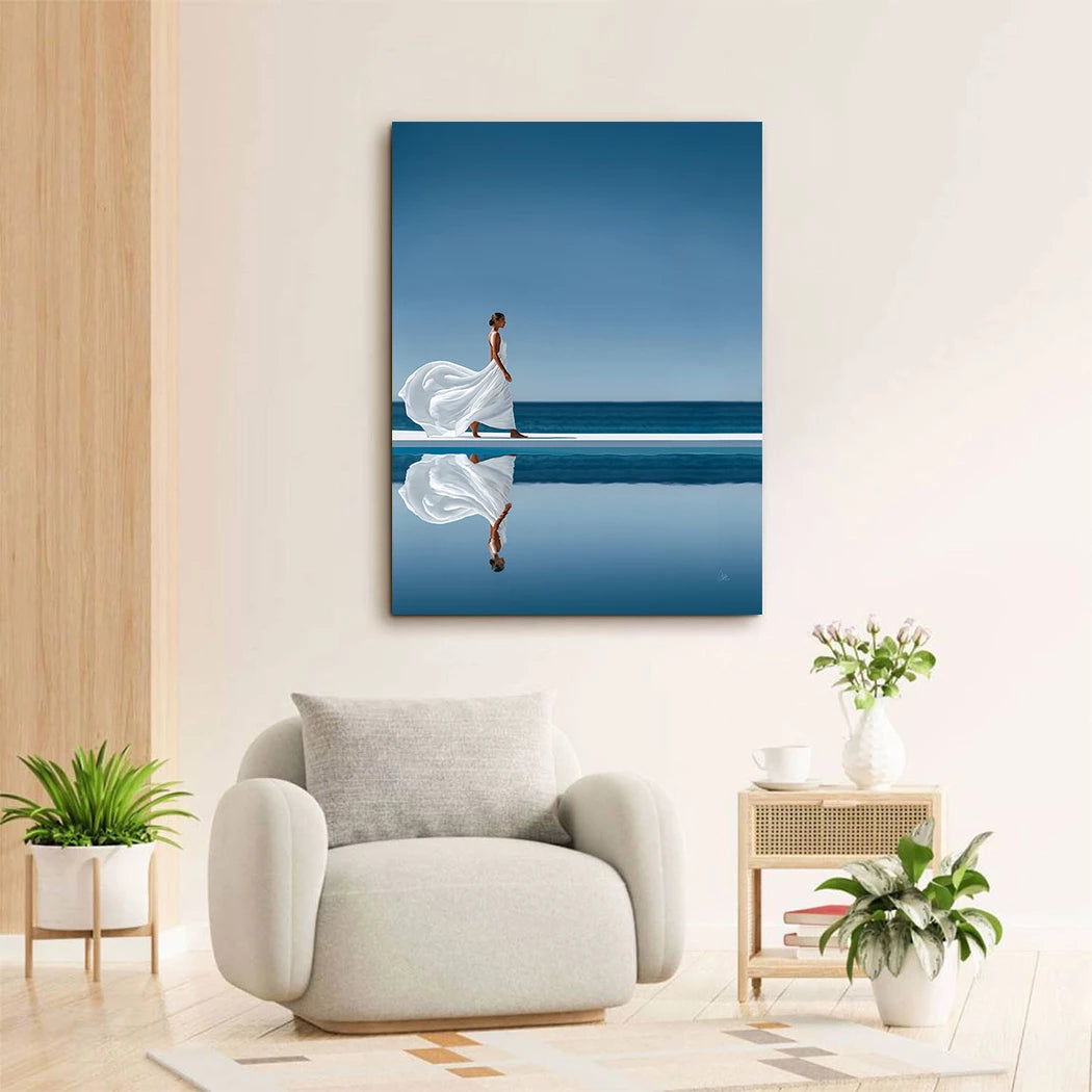 Blue Silence Alu Dibond Wandbild
