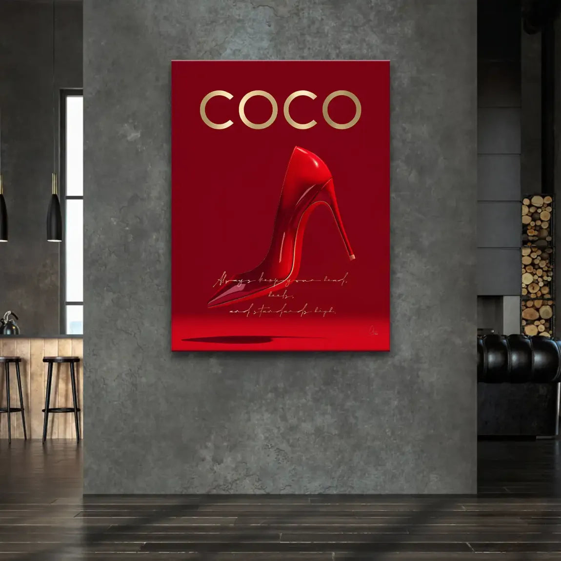 Coco Heels Leinwand Bild