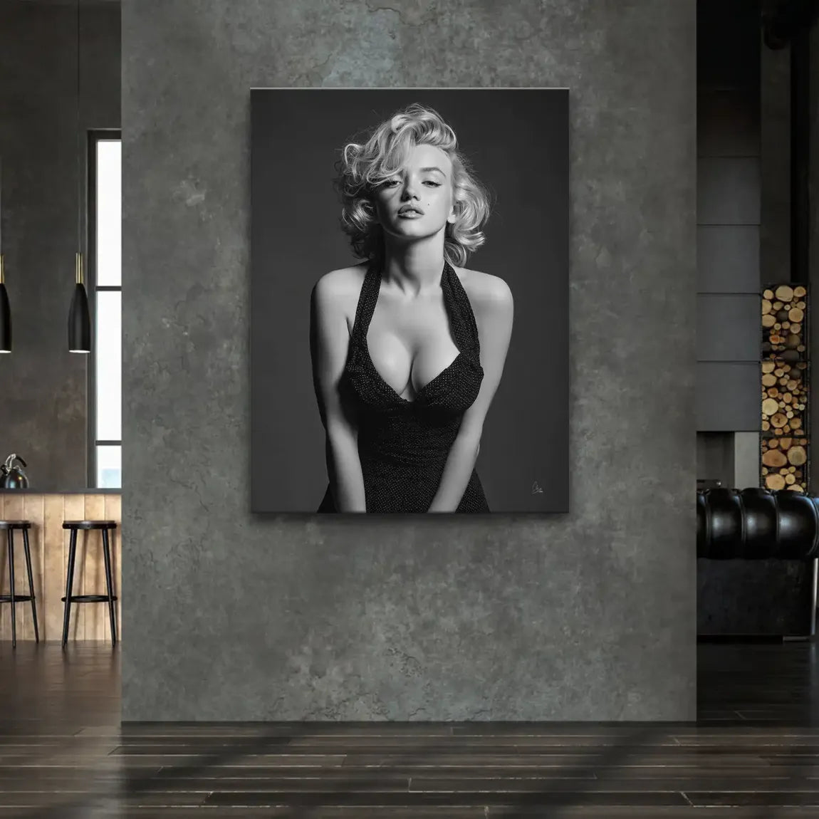 Marilyn Monroe Charm Leinwand Bild