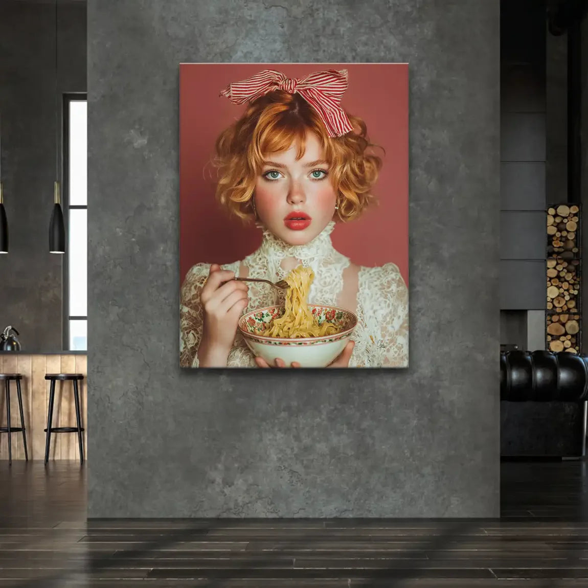 Bella Noodle Moments Leinwand Bild